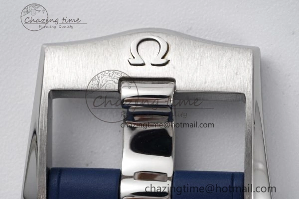 Seamaster Diver 300M ZF 1:1 Best Edition Blue Ceramic Gray Dial on Blue Rubber Strap A8800