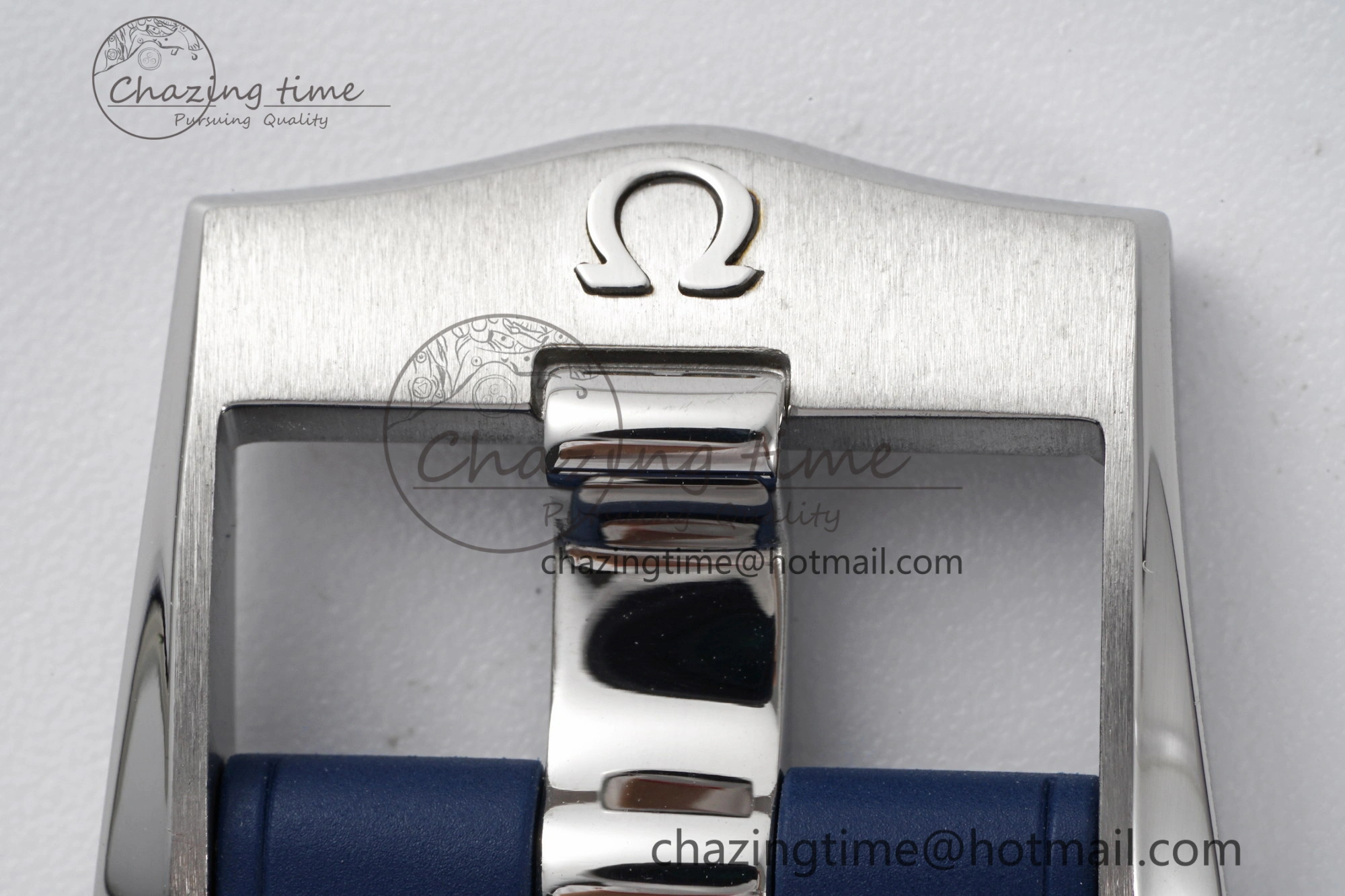 Seamaster Diver 300M ZF 1:1 Best Edition Blue Ceramic Gray Dial on Blue Rubber Strap A8800