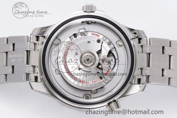 Seamaster Diver 300M ZF 1:1 Best Edition Blue Ceramic Gray Dial on SS Bracelet A8800