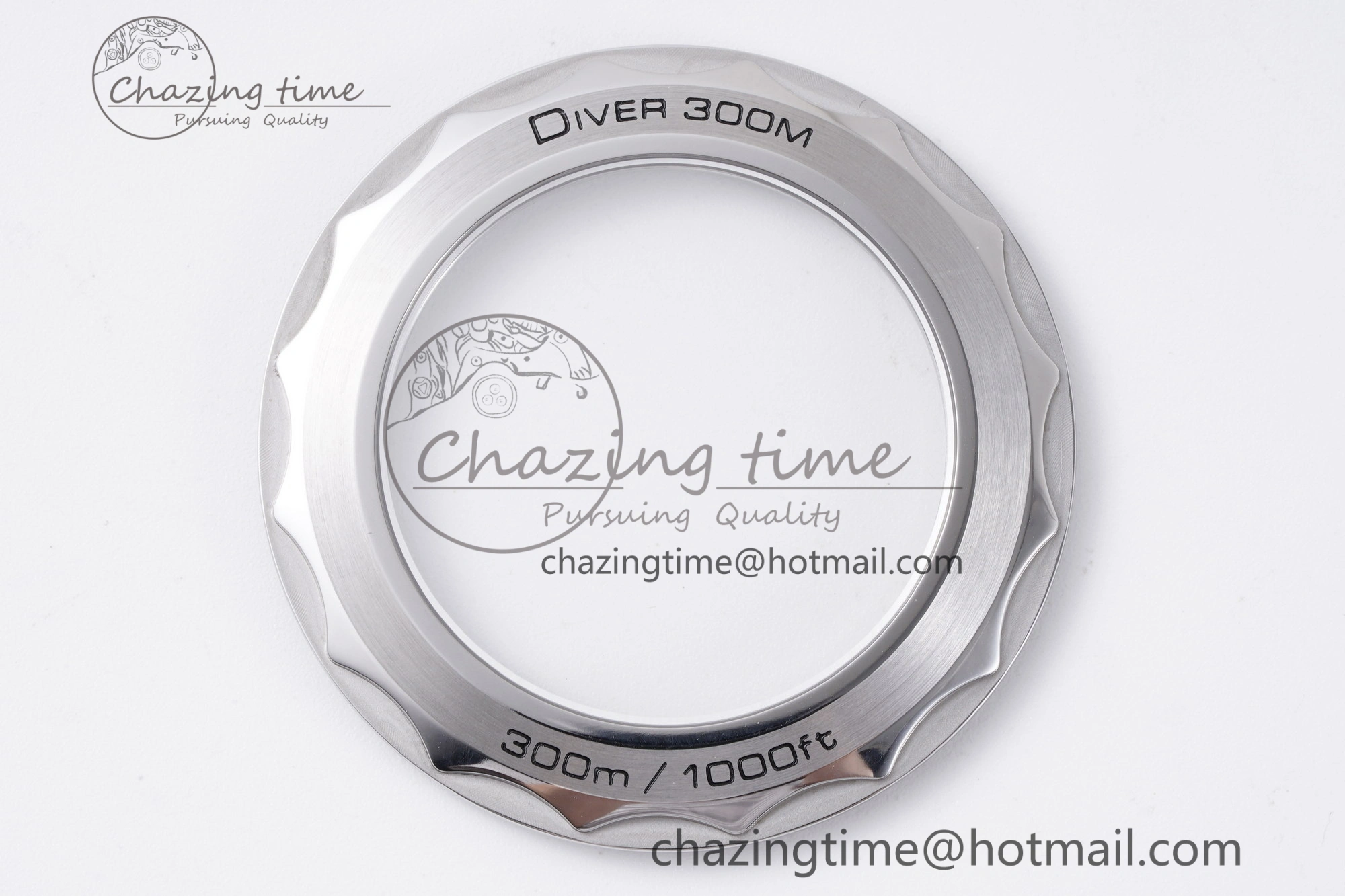 Seamaster Diver 300M ZF 1:1 Best Edition Blue Ceramic Gray Dial on SS Bracelet A8800