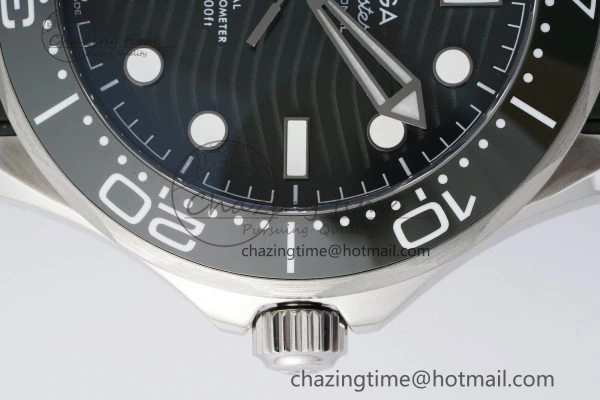 Seamaster Diver 300M ZF 1:1 Best Edition Green Ceramic Green Dial on Green Rubber Strap A8800