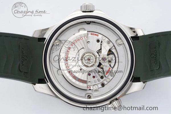 Seamaster Diver 300M ZF 1:1 Best Edition Green Ceramic Green Dial on Green Rubber Strap A8800