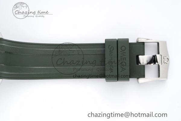 Seamaster Diver 300M ZF 1:1 Best Edition Green Ceramic Green Dial on Green Rubber Strap A8800