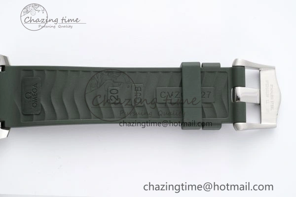 Seamaster Diver 300M ZF 1:1 Best Edition Green Ceramic Green Dial on Green Rubber Strap A8800