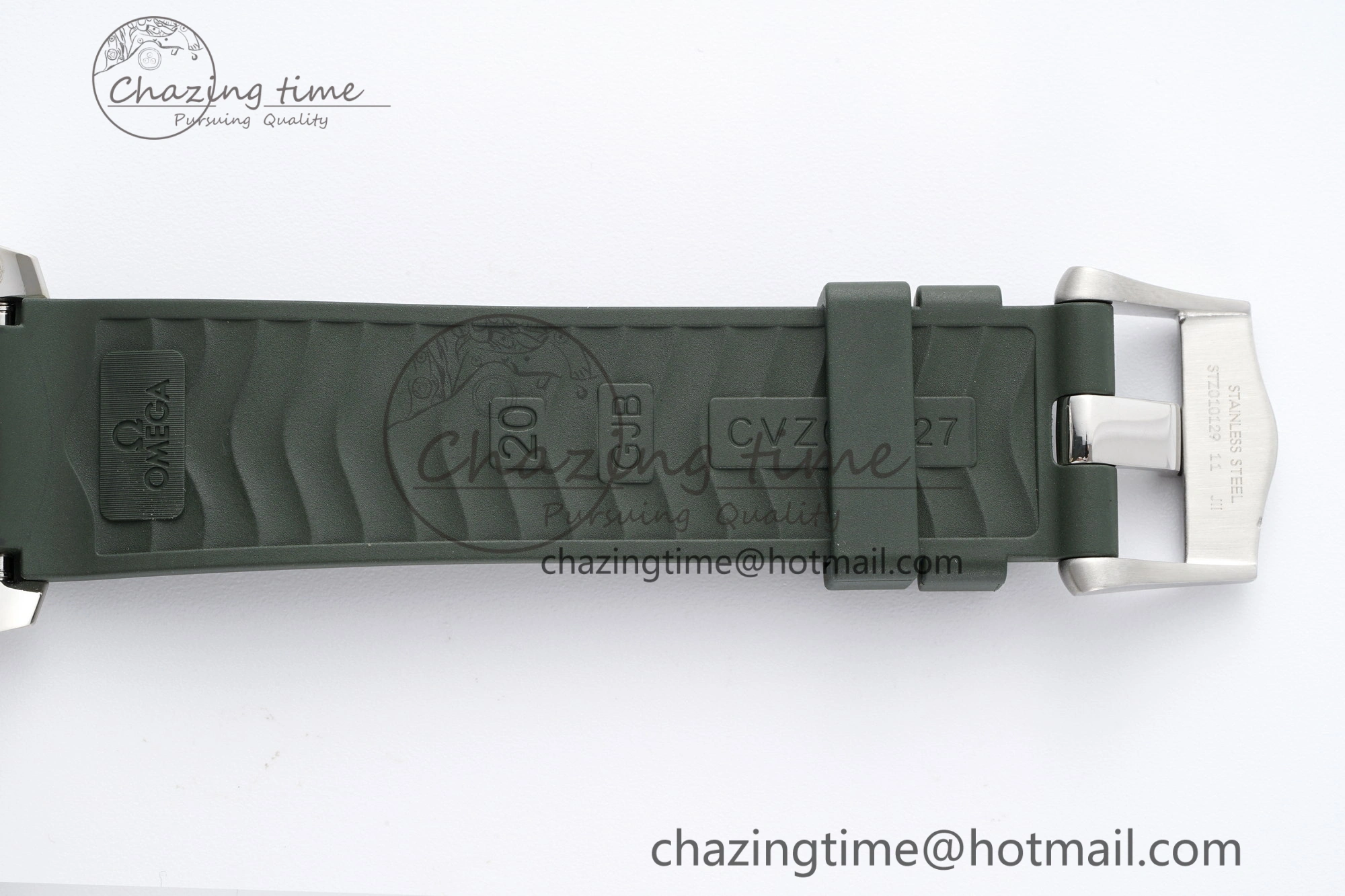 Seamaster Diver 300M ZF 1:1 Best Edition Green Ceramic Green Dial on Green Rubber Strap A8800