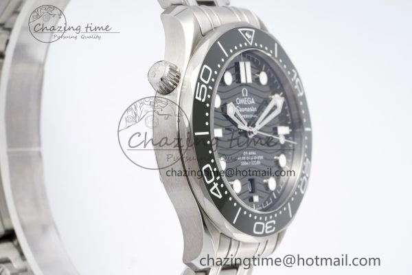 Seamaster Diver 300M ZF 1:1 Best Edition Green Ceramic Green Dial on SS Bracelet A8800