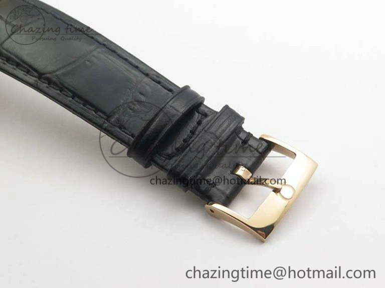Seamaster Edizione Venezia RG Best Edition Black Dial On Leather Strap A8800