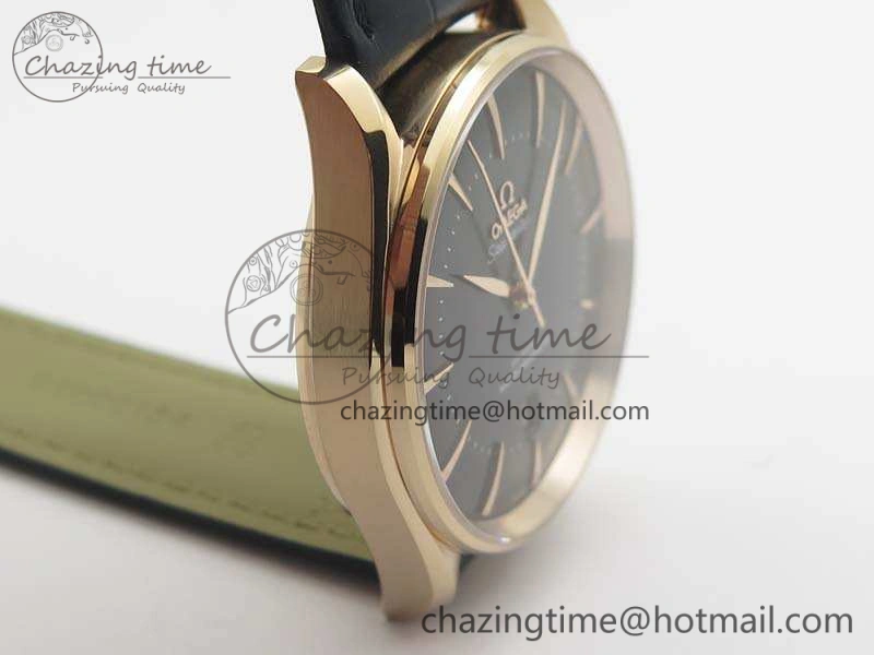 Seamaster Edizione Venezia RG Best Edition Black Dial On Leather Strap A8800