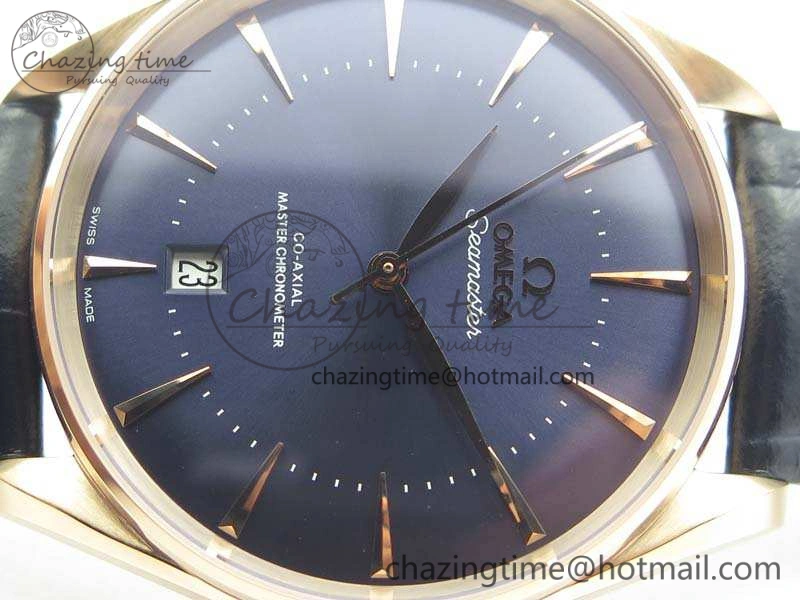 Seamaster Edizione Venezia RG Best Edition Blue Dial On Leather Strap A8800