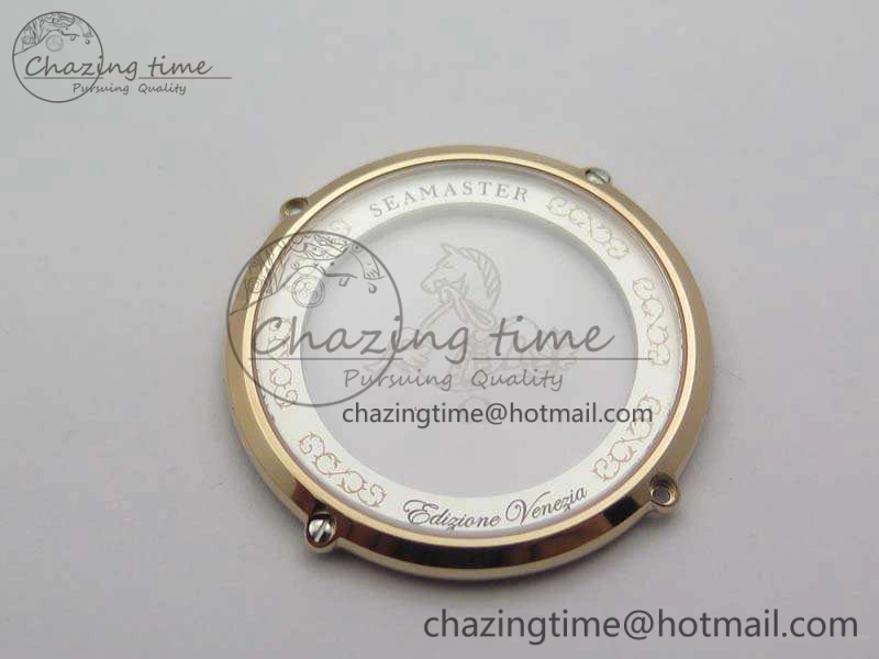 Seamaster Edizione Venezia RG Best Edition White Dial On Leather Strap A8800