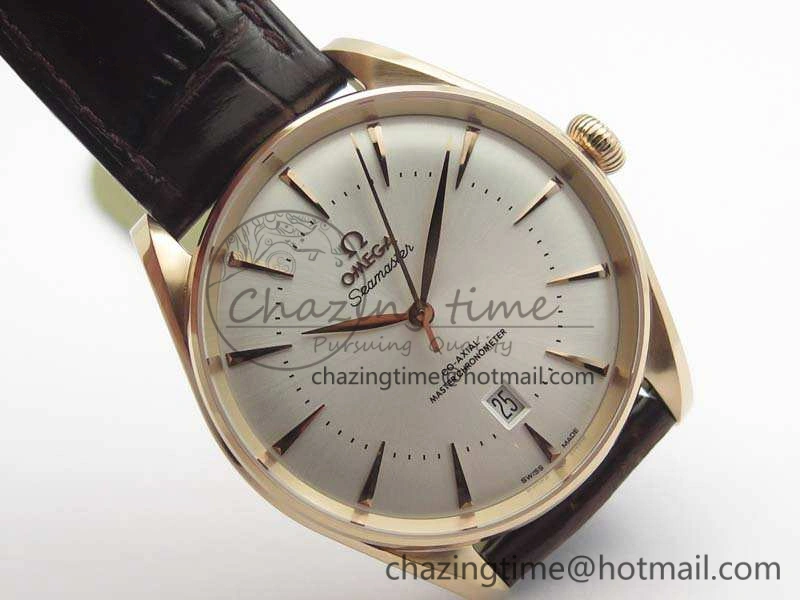 Seamaster Edizione Venezia RG Best Edition White Dial On Leather Strap A8800
