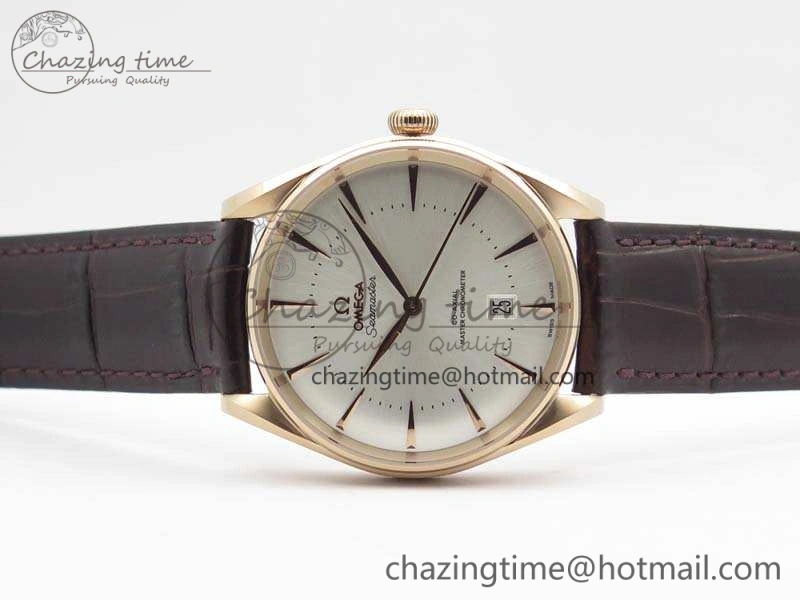 Seamaster Edizione Venezia RG Best Edition White Dial On Leather Strap A8800