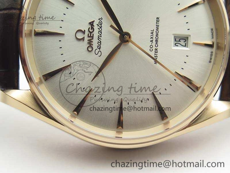 Seamaster Edizione Venezia RG Best Edition White Dial On Leather Strap A8800