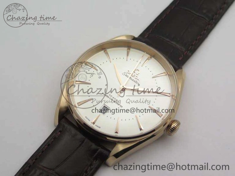 Seamaster Edizione Venezia RG Best Edition White Dial On Leather Strap A8800