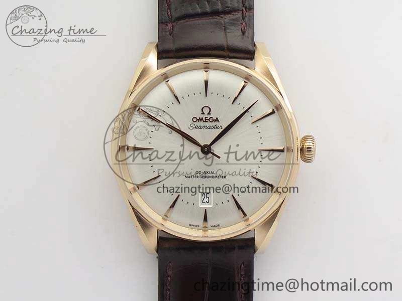 Seamaster Edizione Venezia RG Best Edition White Dial On Leather Strap A8800