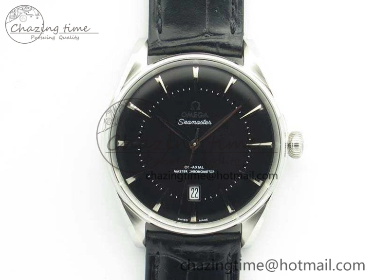 Seamaster Edizione Venezia SS Best Edition Black Dial On Leather Strap A8800