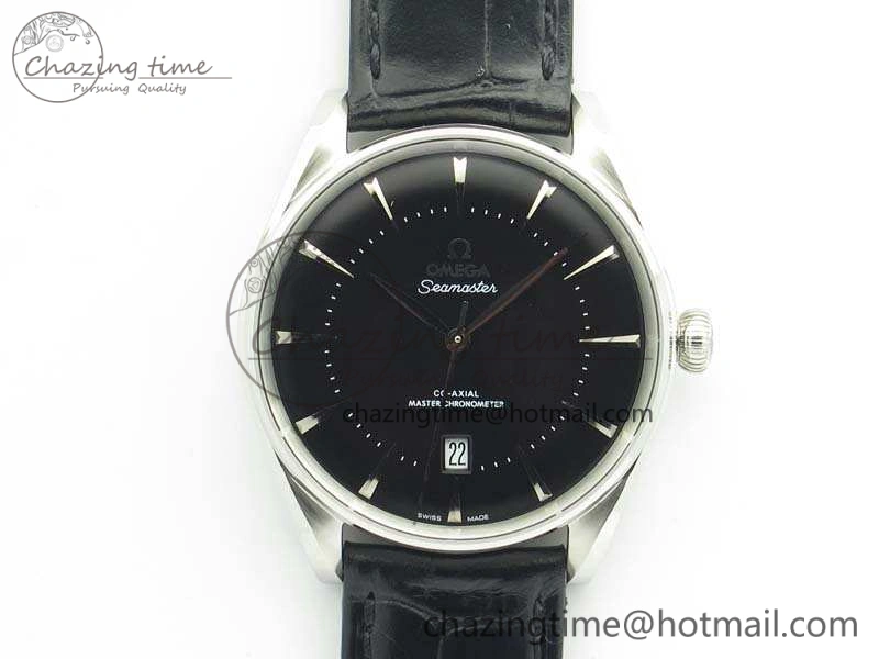 Seamaster Edizione Venezia SS Best Edition Black Dial On Leather Strap A8800