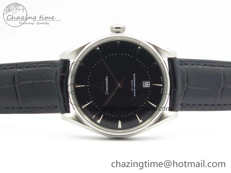 Seamaster Edizione Venezia SS Best Edition Black Dial On Leather Strap A8800