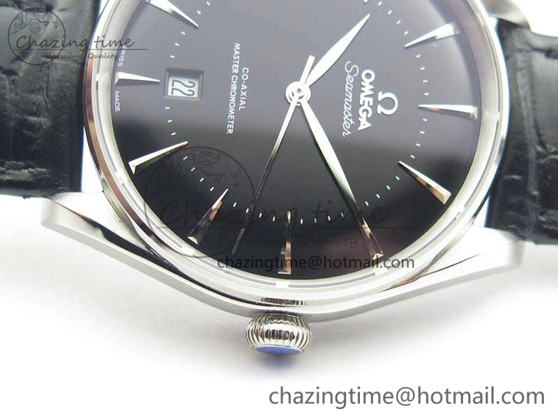 Seamaster Edizione Venezia SS Best Edition Black Dial On Leather Strap A8800