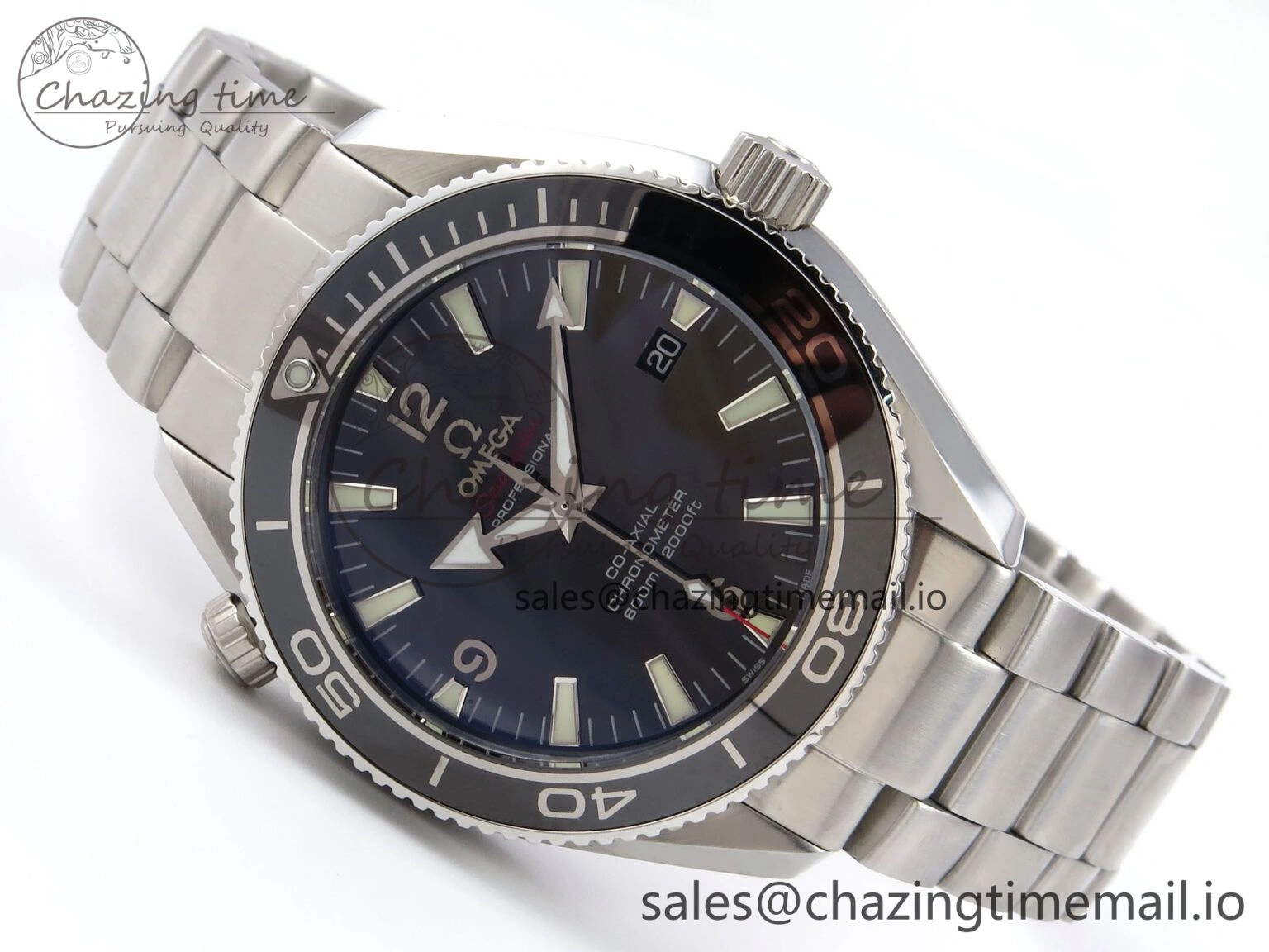 Seamaster “LMPO” OMF 1:1 Best Edition Black Dial on SS Bracelet A2500