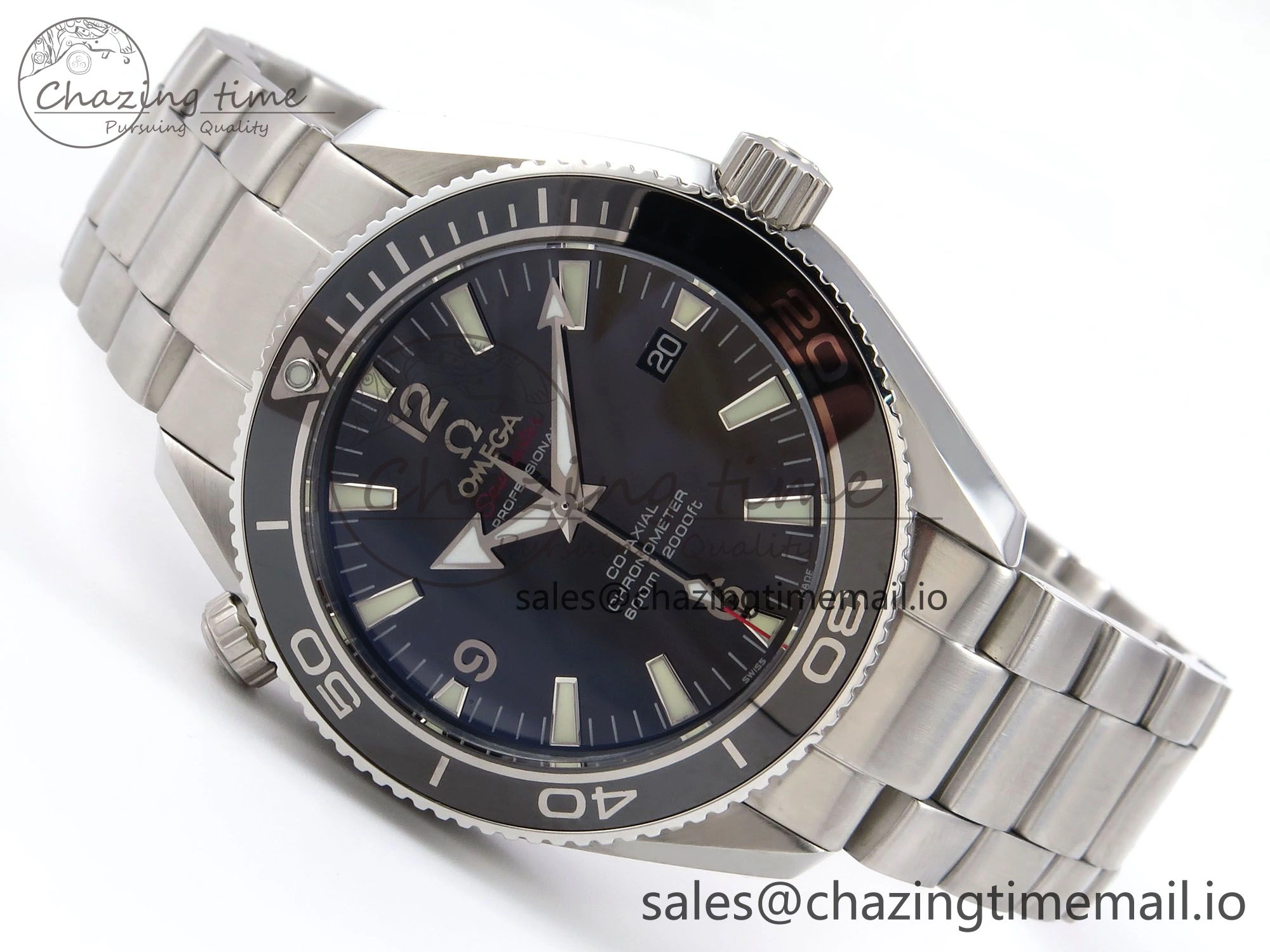 Seamaster “LMPO” OMF 1:1 Best Edition Black Dial on SS Bracelet A2500