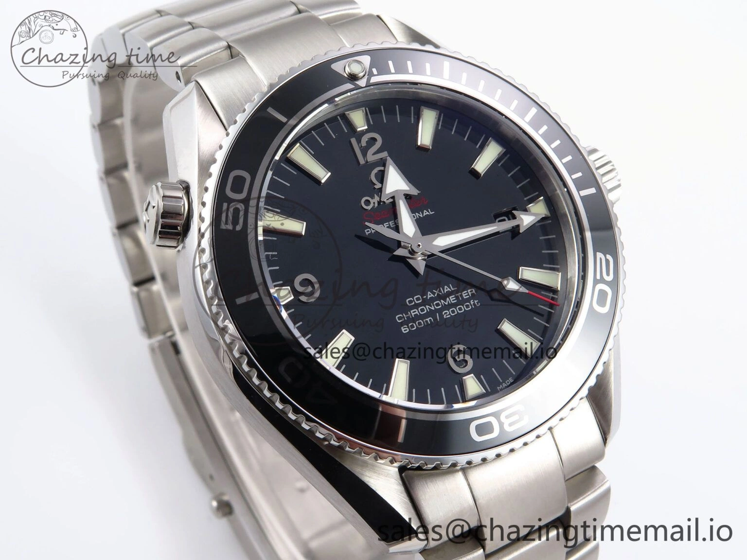 Seamaster “LMPO” OMF 1:1 Best Edition Black Dial on SS Bracelet A2500