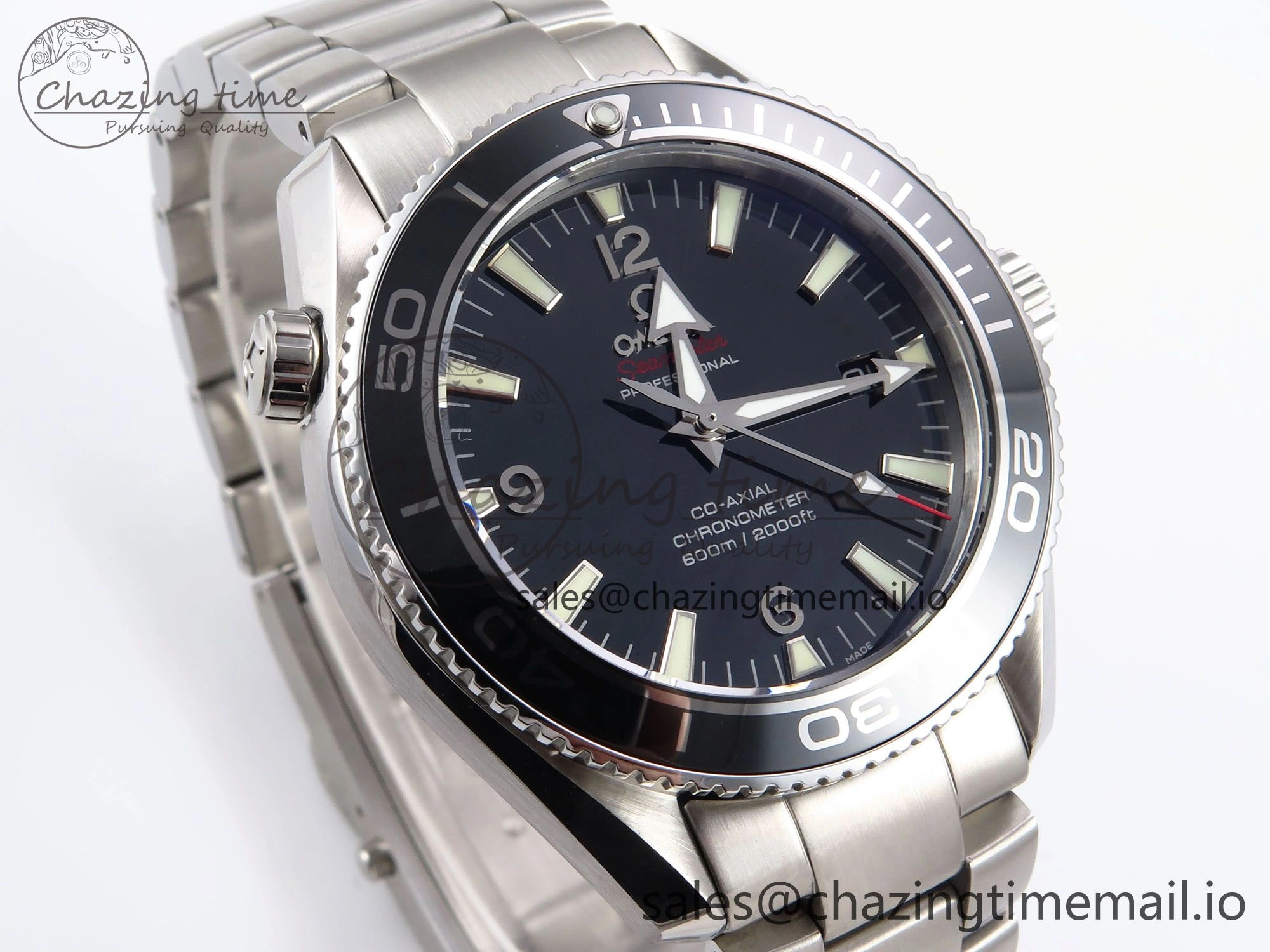 Seamaster “LMPO” OMF 1:1 Best Edition Black Dial on SS Bracelet A2500