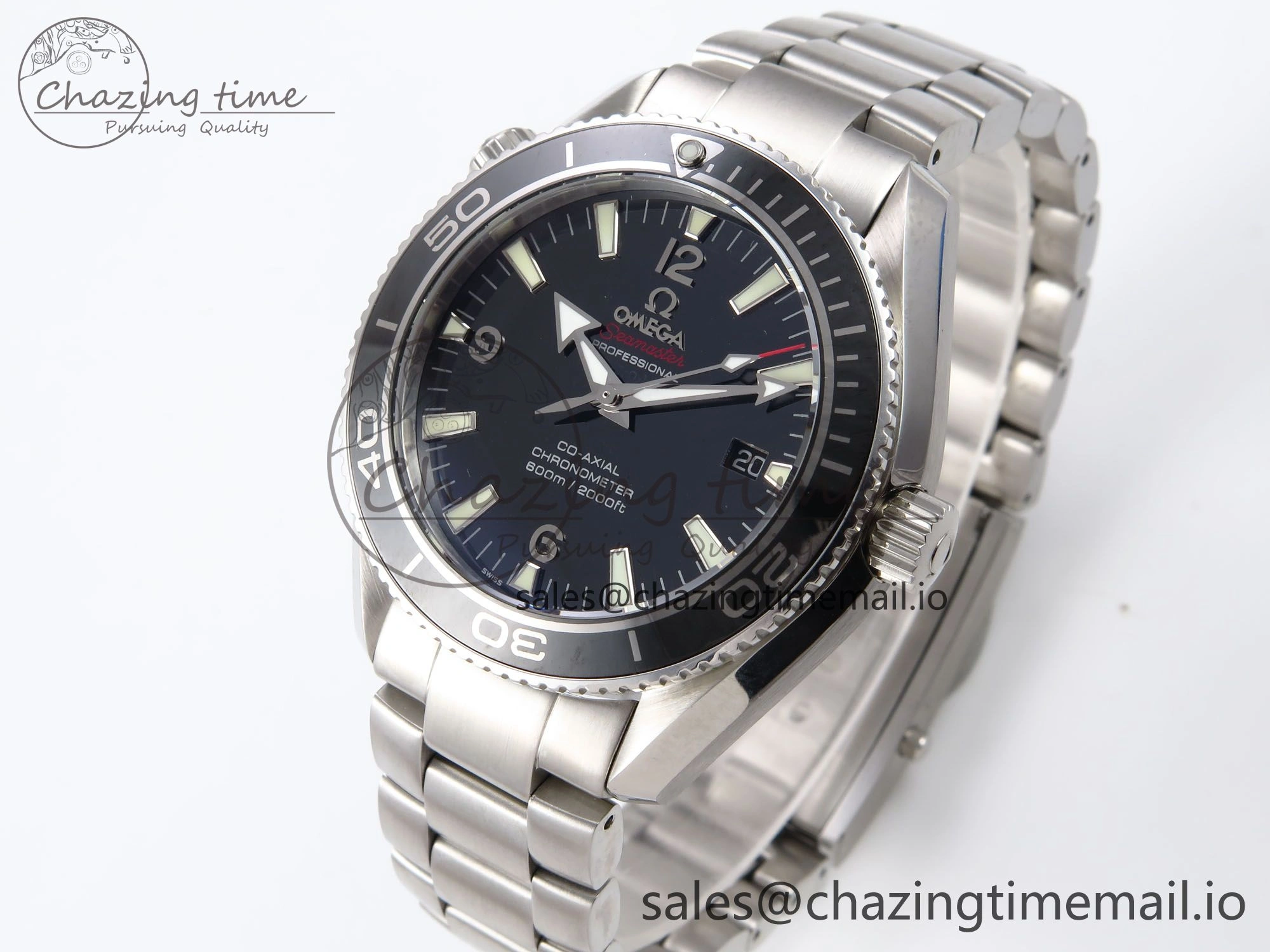 Seamaster “LMPO” OMF 1:1 Best Edition Black Dial on SS Bracelet A2500