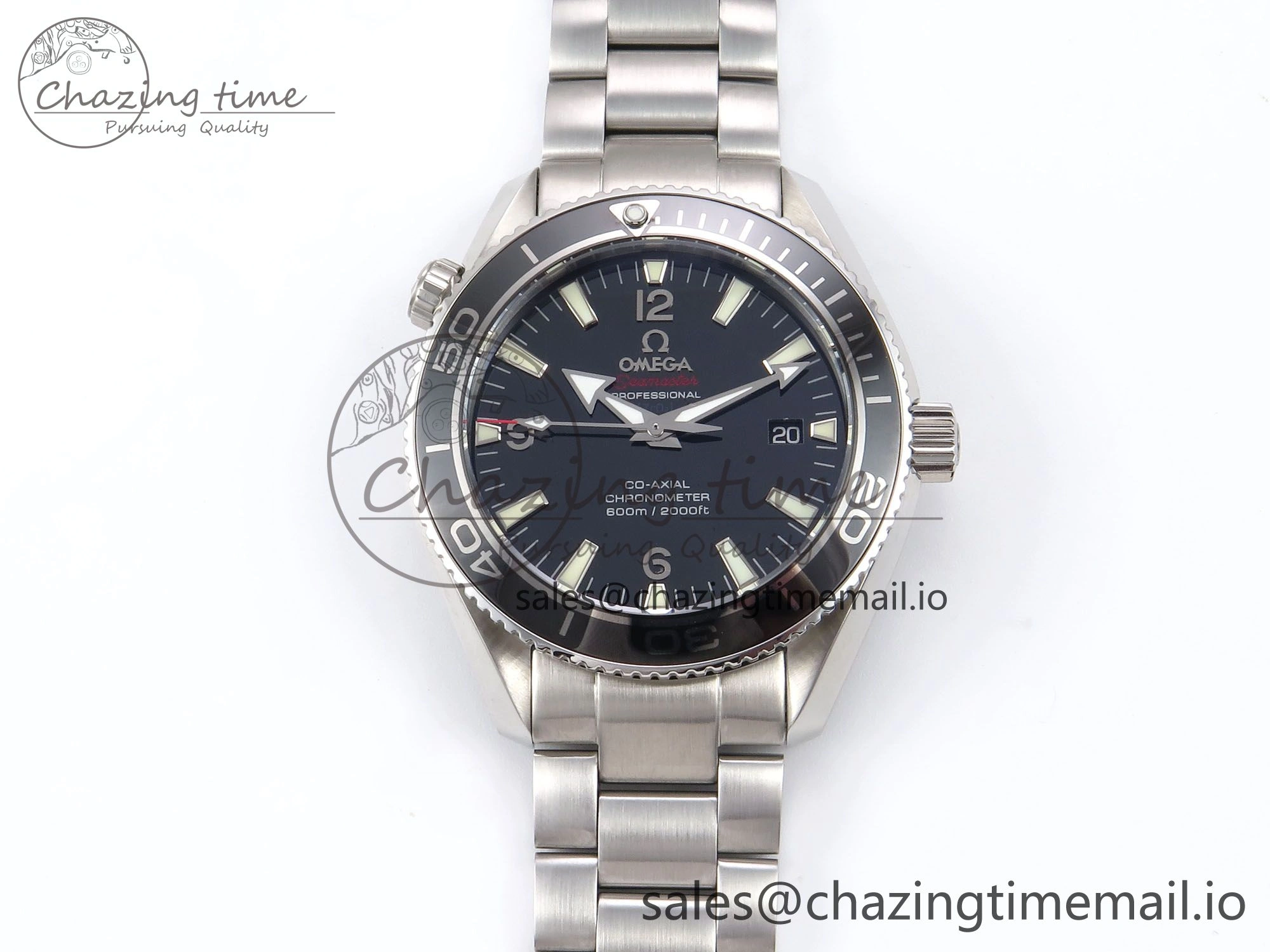 Seamaster “LMPO” OMF 1:1 Best Edition Black Dial on SS Bracelet A2500