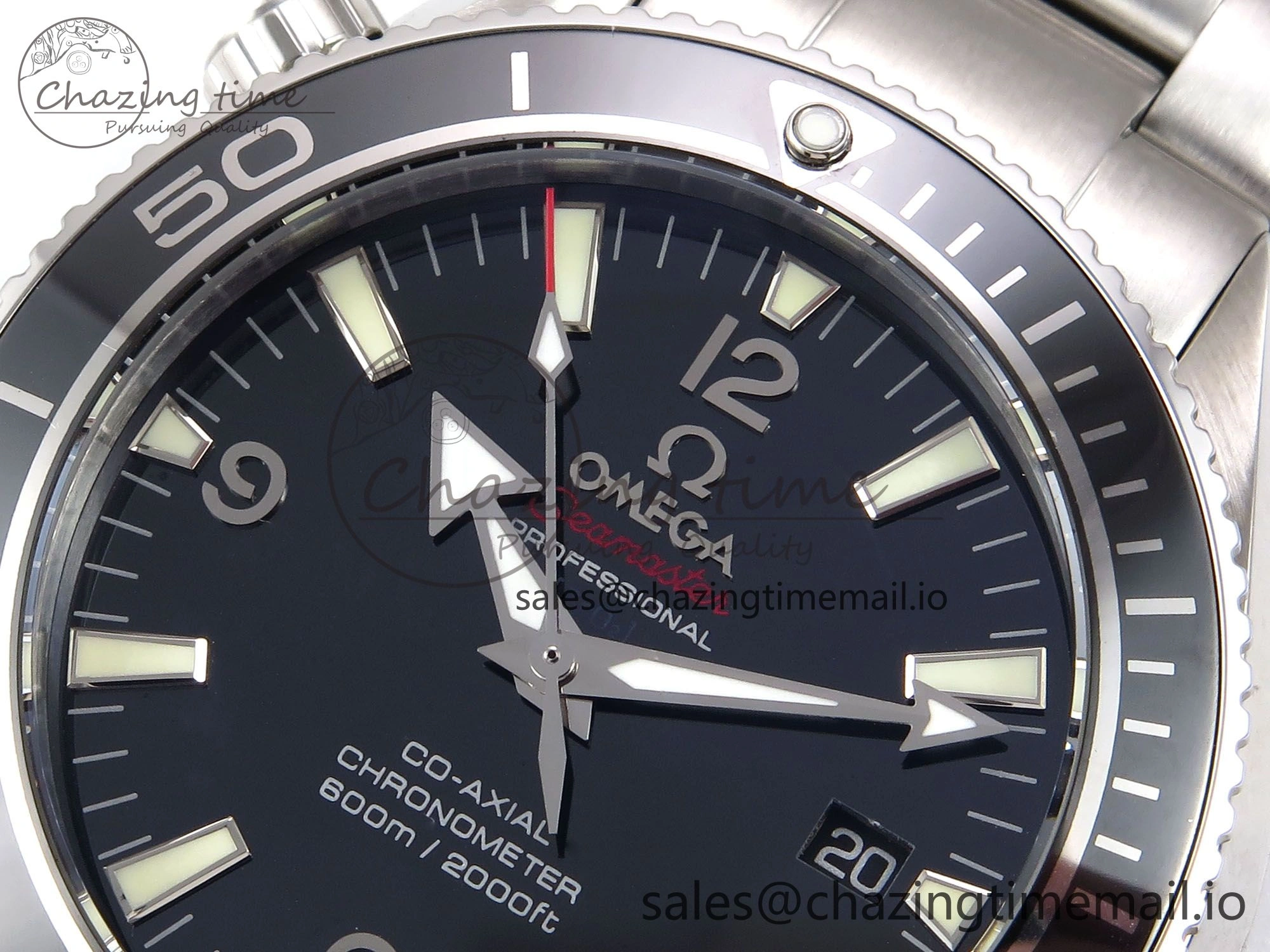 Seamaster “LMPO” OMF 1:1 Best Edition Black Dial on SS Bracelet A2500