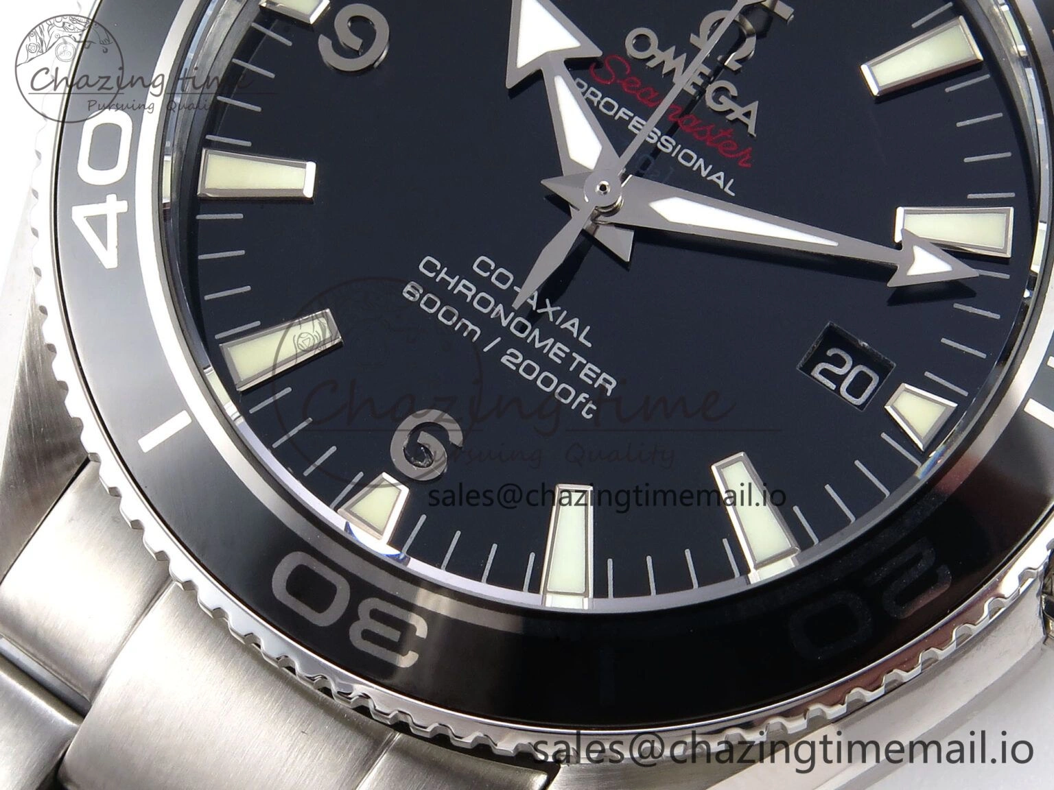 Seamaster “LMPO” OMF 1:1 Best Edition Black Dial on SS Bracelet A2500