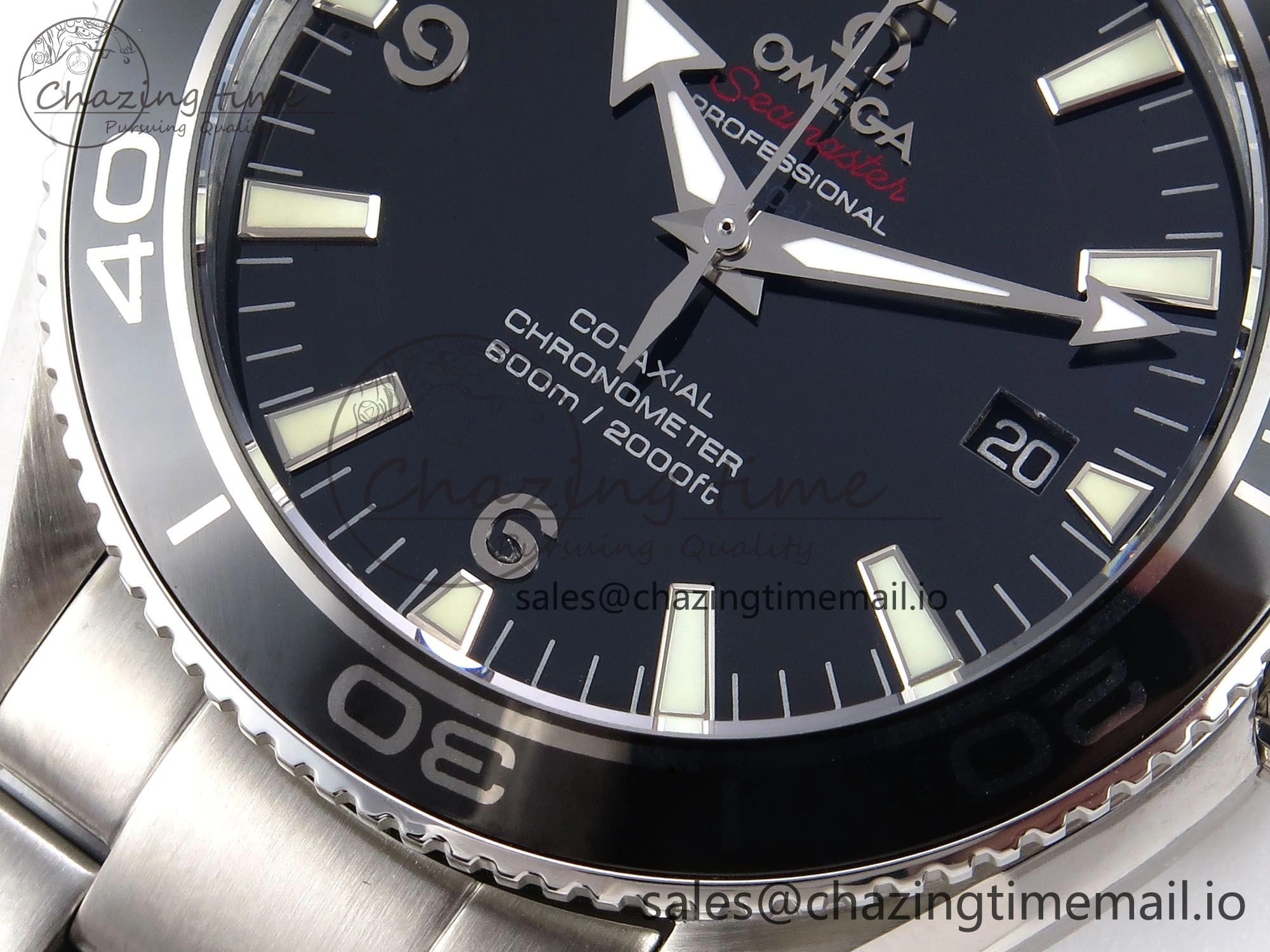 Seamaster “LMPO” OMF 1:1 Best Edition Black Dial on SS Bracelet A2500