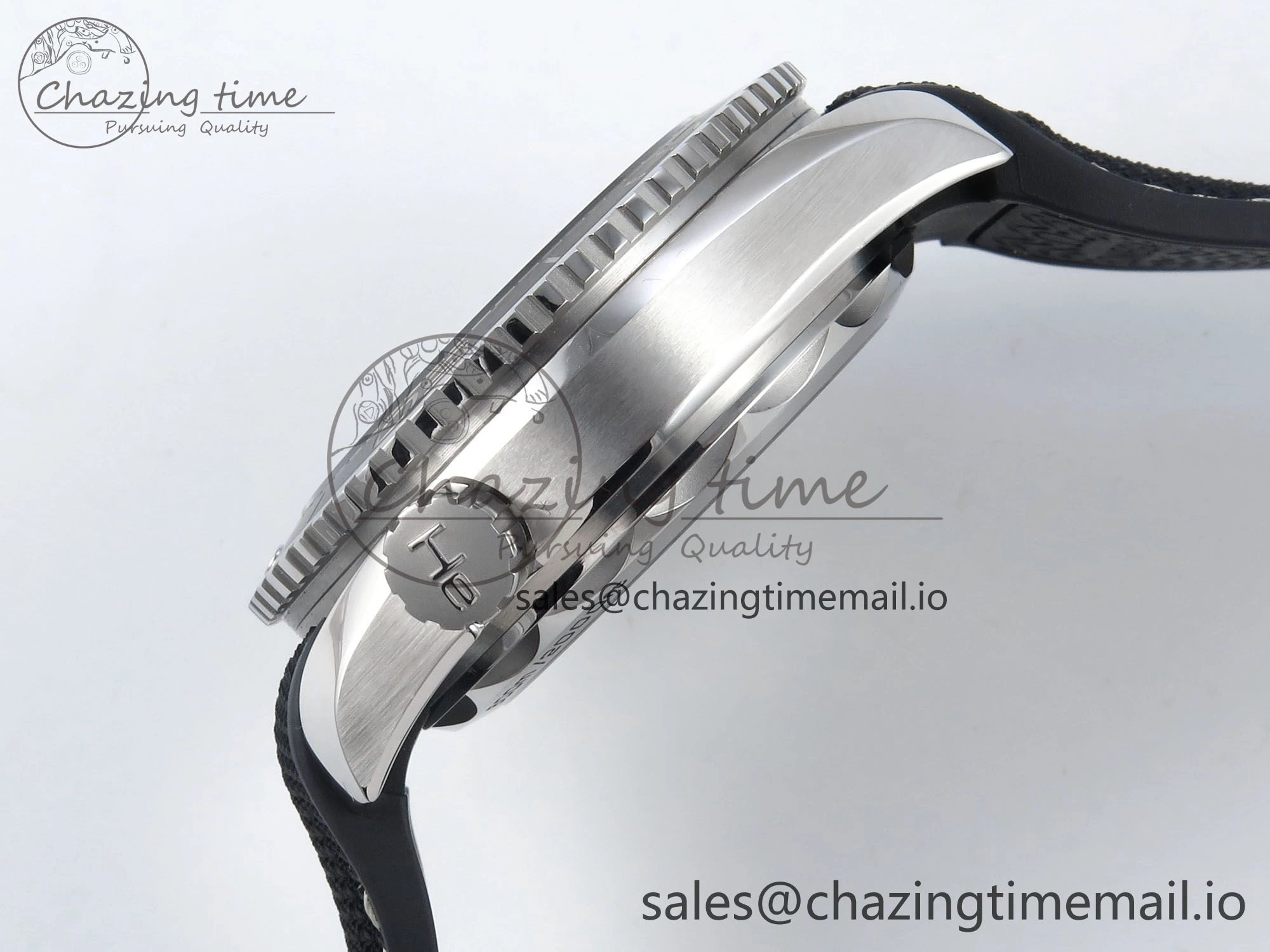 Seamaster Planet Ocean 600M 43.5mm SS SCF 1:1 Best Edition Black Bezel Black Dial on Black Rubber Strap A8900 Super Clone