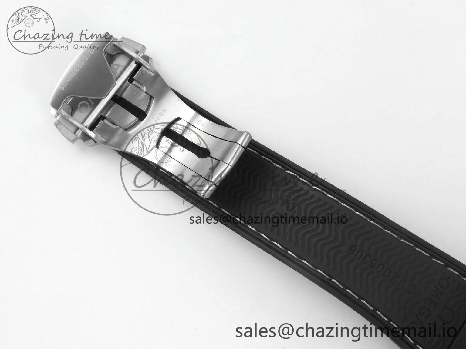 Seamaster Planet Ocean 600M 43.5mm SS SCF 1:1 Best Edition Black Bezel Black Dial on Black Rubber Strap A8900 Super Clone