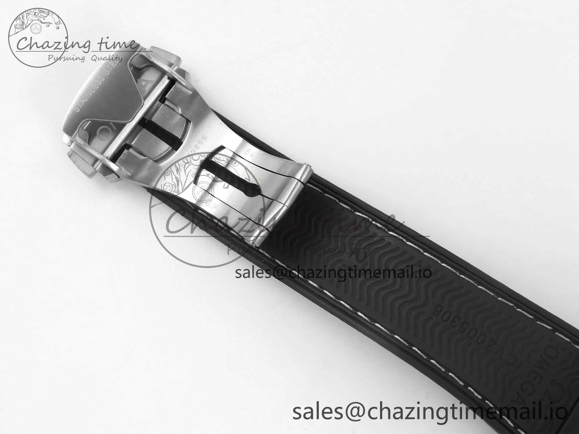 Seamaster Planet Ocean 600M 43.5mm SS SCF 1:1 Best Edition Black Bezel Black Dial on Black Rubber Strap A8900 Super Clone