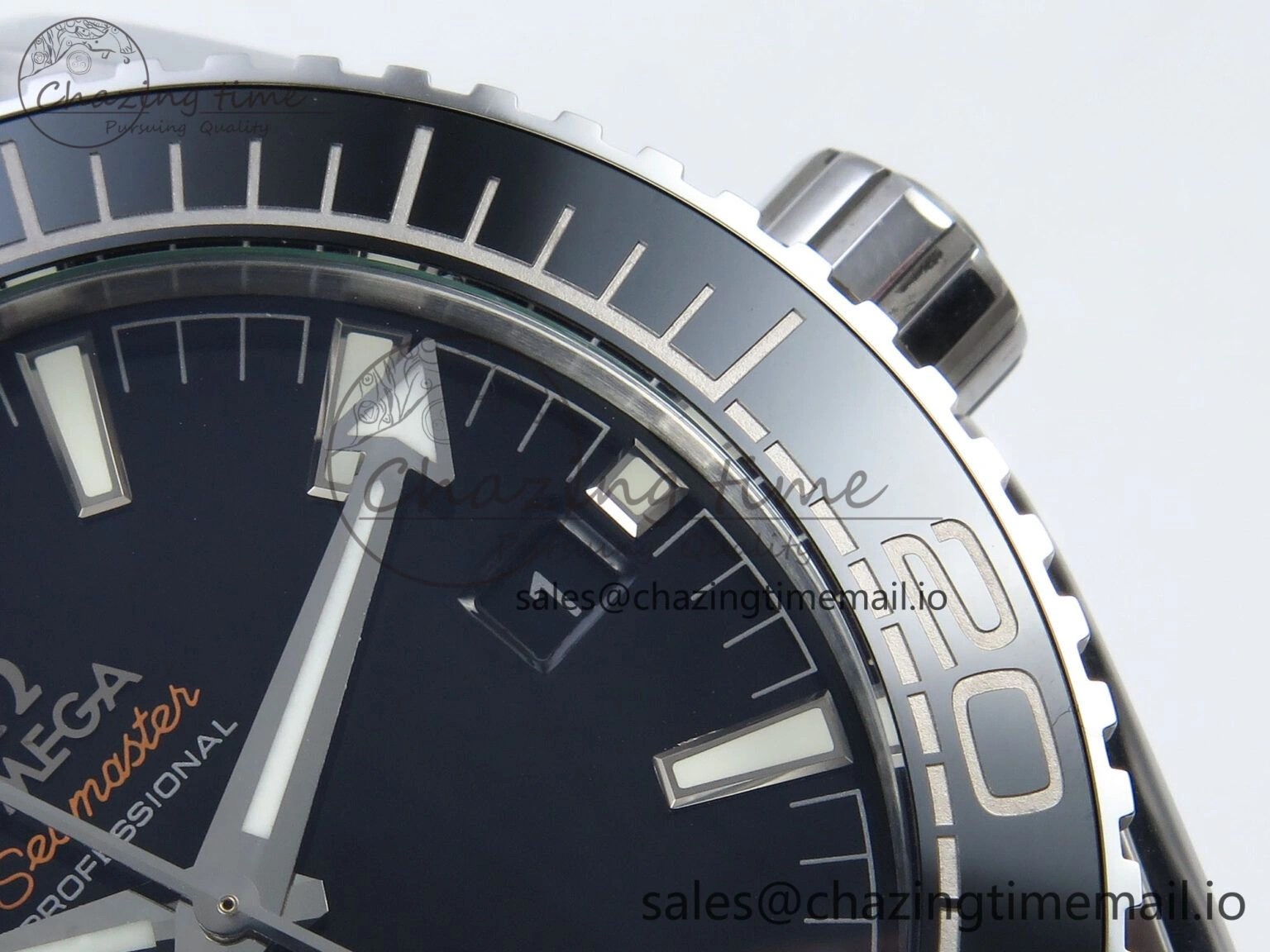 Seamaster Planet Ocean 600M 43.5mm SS SCF 1:1 Best Edition Black Bezel Black Dial on Black Rubber Strap A8900 Super Clone