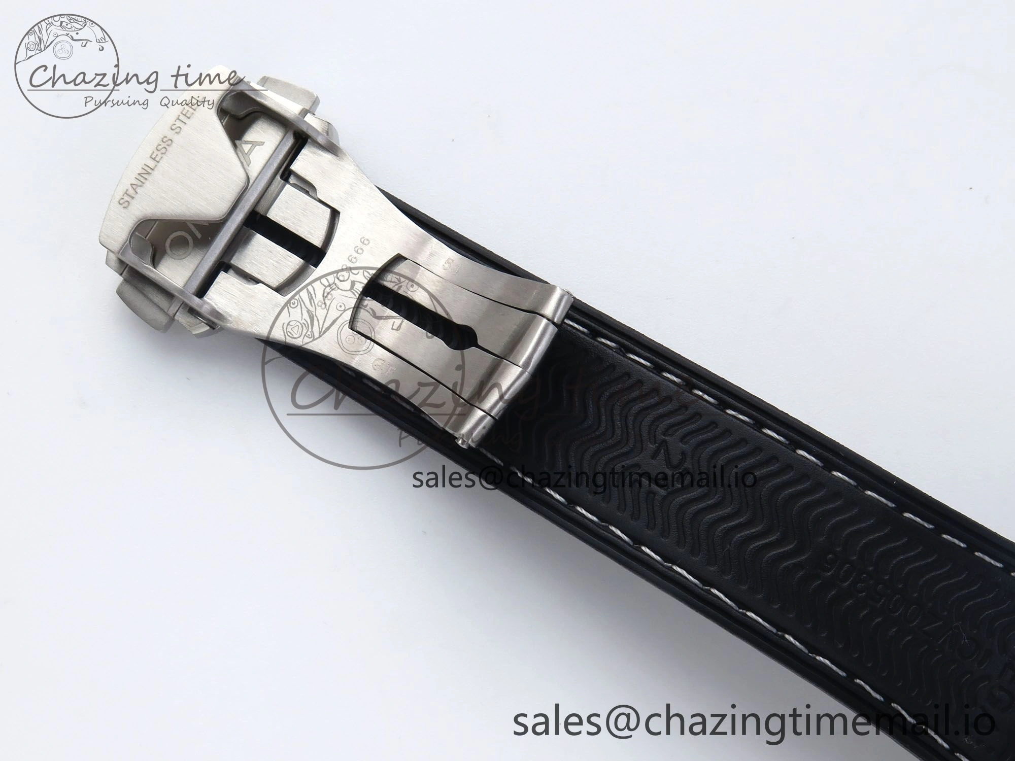 Seamaster Planet Ocean 600M 43.5mm SS SCF 1:1 Best Edition Black Bezel Black Dial on Black Rubber Strap A8900 Super Clone