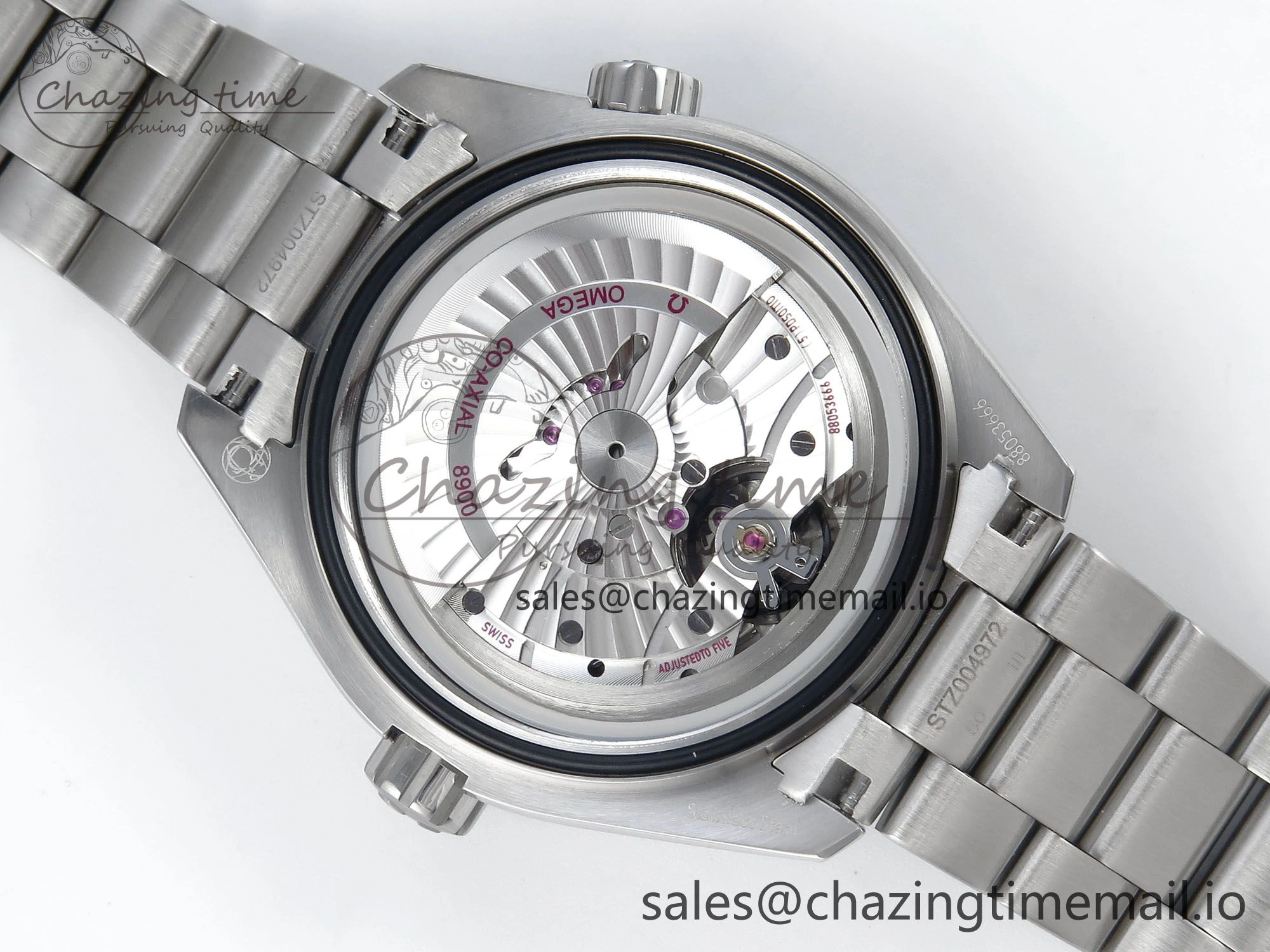 Seamaster Planet Ocean 600M 43.5mm SS SCF 1:1 Best Edition Black Bezel Black Dial on SS Bracelet A8900 Super Clone