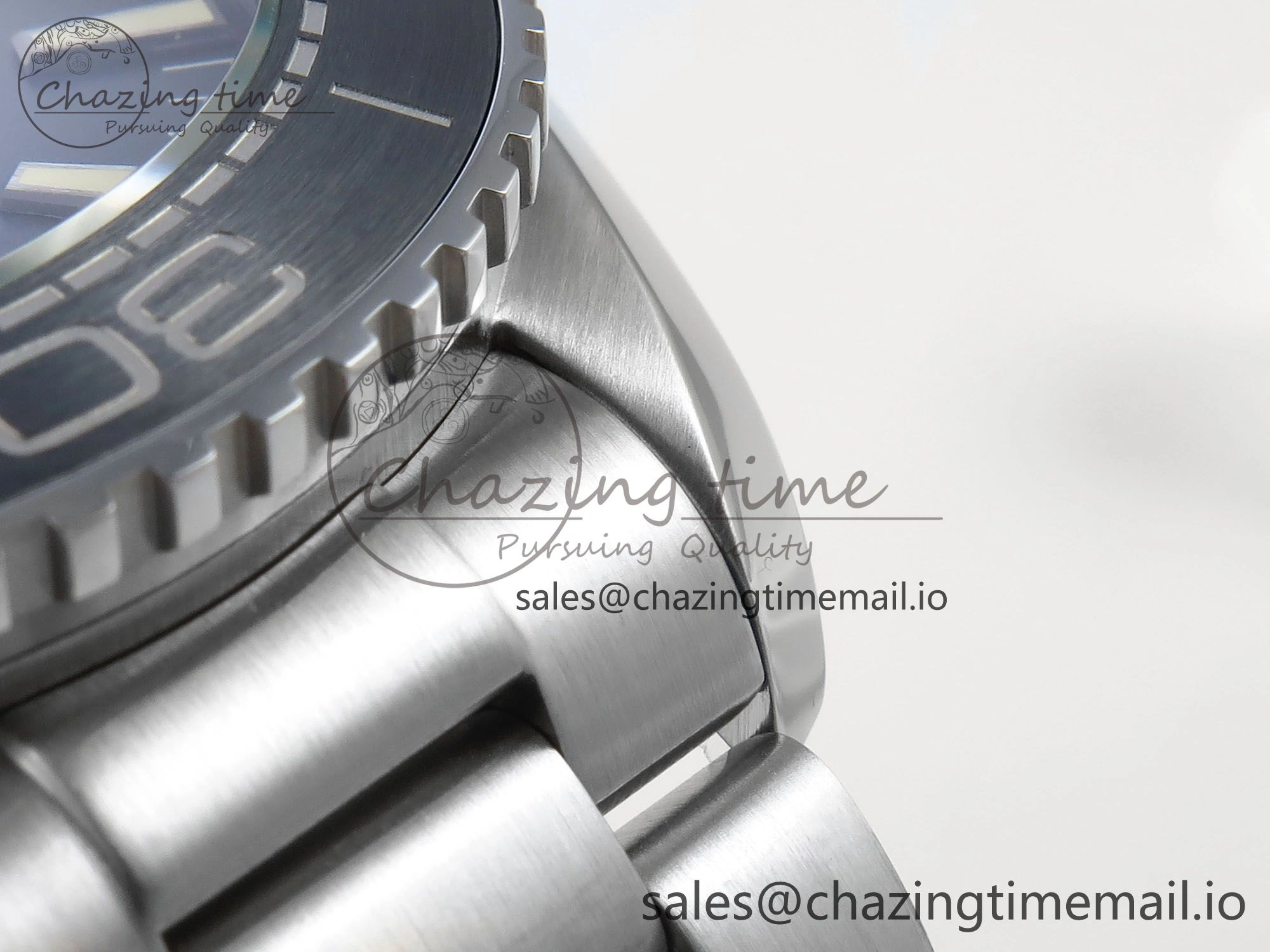 Seamaster Planet Ocean 600M 43.5mm SS SCF 1:1 Best Edition Black Bezel Black Dial on SS Bracelet A8900 Super Clone