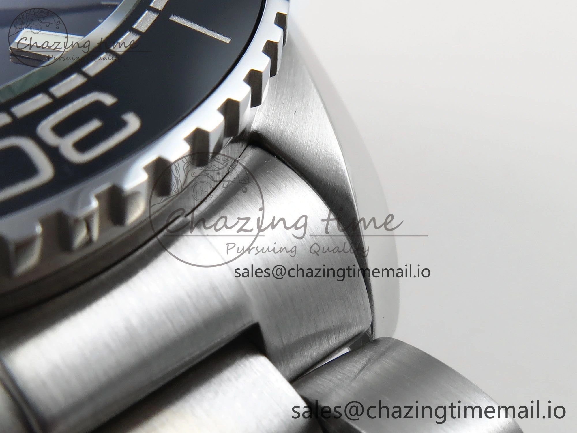 Seamaster Planet Ocean 600M 43.5mm SS SCF 1:1 Best Edition Black Orange Bezel Black Dial on SS Bracelet A8900 Super Clone