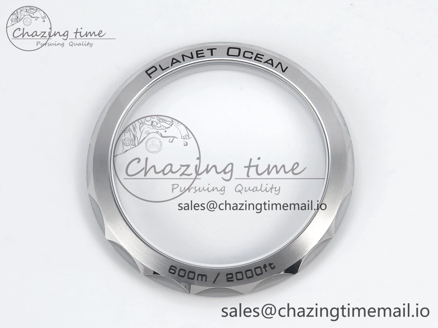 Seamaster Planet Ocean 600M 43.5mm SS SCF 1:1 Best Edition Blue Bezel Blue Dial on Blue Rubber Strap A8900 Super Clone