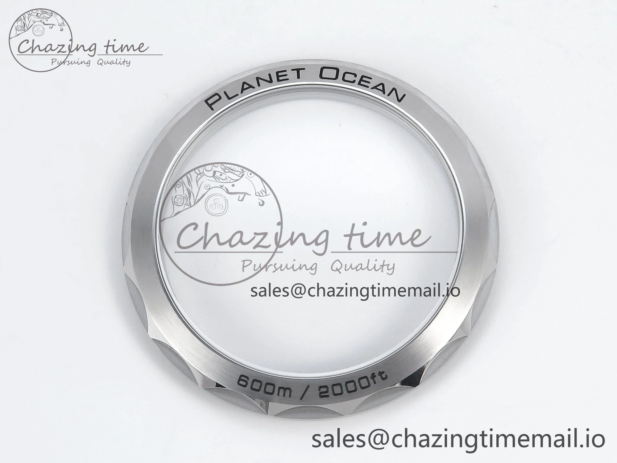 Seamaster Planet Ocean 600M 43.5mm SS SCF 1:1 Best Edition Blue Bezel Blue Dial on Blue Rubber Strap A8900 Super Clone