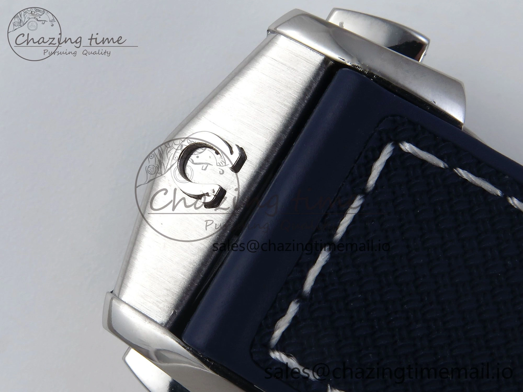 Seamaster Planet Ocean 600M 43.5mm SS SCF 1:1 Best Edition Blue Bezel Blue Dial on Blue Rubber Strap A8900 Super Clone