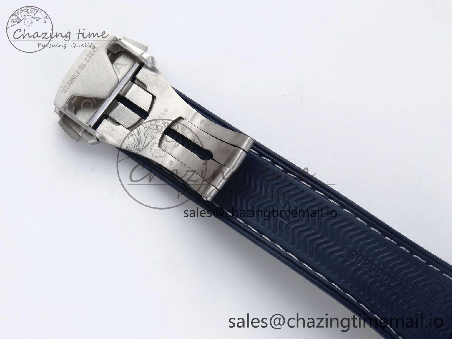 Seamaster Planet Ocean 600M 43.5mm SS SCF 1:1 Best Edition Blue Bezel Blue Dial on Blue Rubber Strap A8900 Super Clone