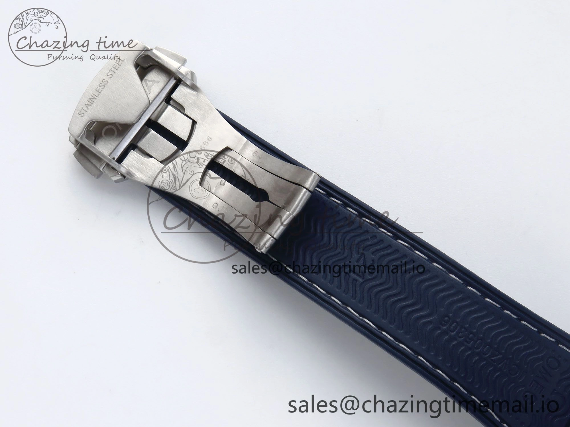 Seamaster Planet Ocean 600M 43.5mm SS SCF 1:1 Best Edition Blue Bezel Blue Dial on Blue Rubber Strap A8900 Super Clone