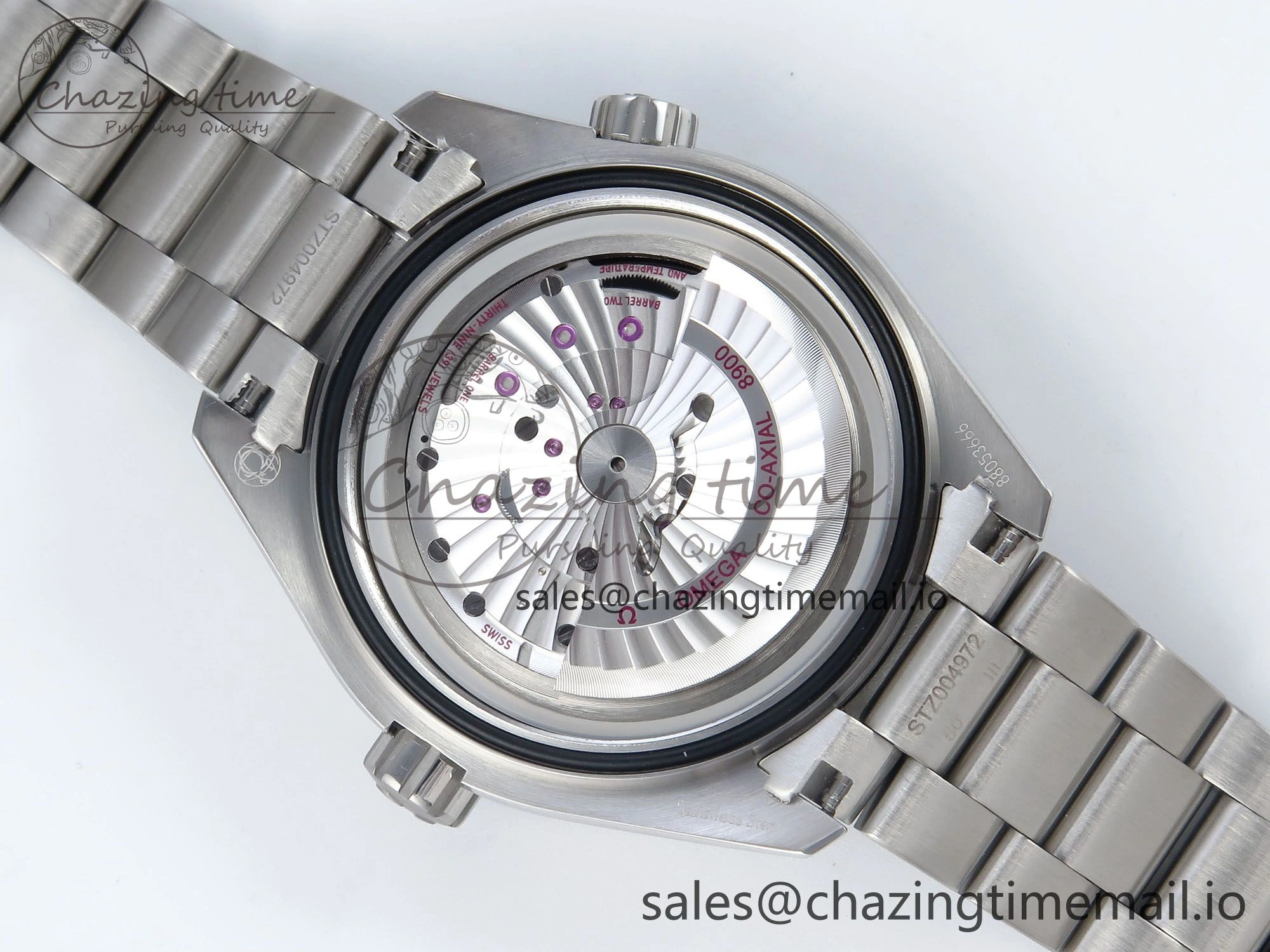 Seamaster Planet Ocean 600M 43.5mm SS SCF 1:1 Best Edition Blue Dial on SS Bracelet A8900 Super Clone