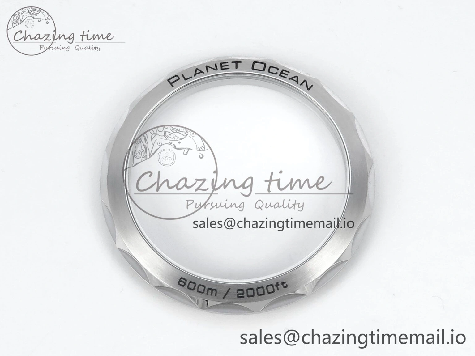 Seamaster Planet Ocean 600M 43.5mm SS SCF 1:1 Best Edition Blue Dial on SS Bracelet A8900 Super Clone
