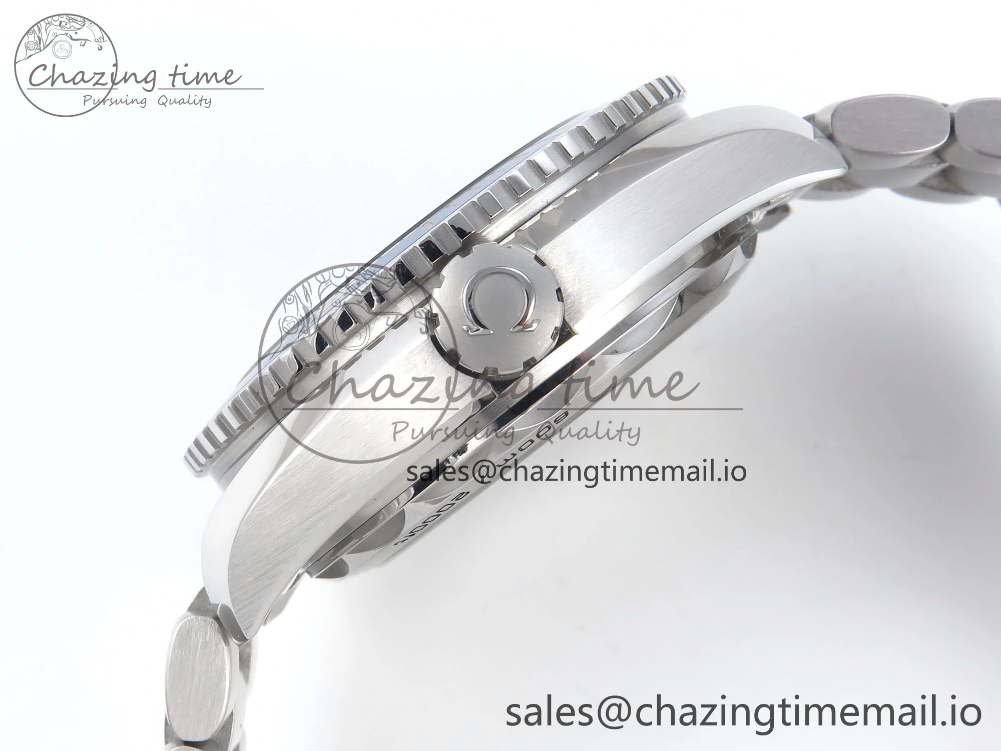 Seamaster Planet Ocean 600M 43.5mm SS SCF 1:1 Best Edition Blue Dial on SS Bracelet A8900 Super Clone