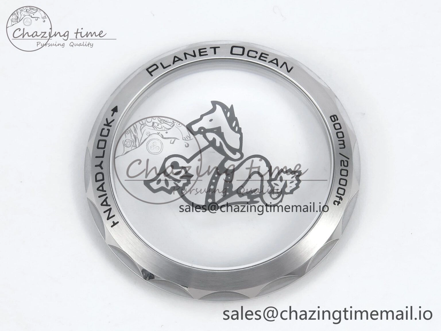 Seamaster Planet Ocean 600M 43.5mm SS SCF 1:1 Best Edition Green Bezel Gray Dial on Green Rubber Strap A8900 Super Clone