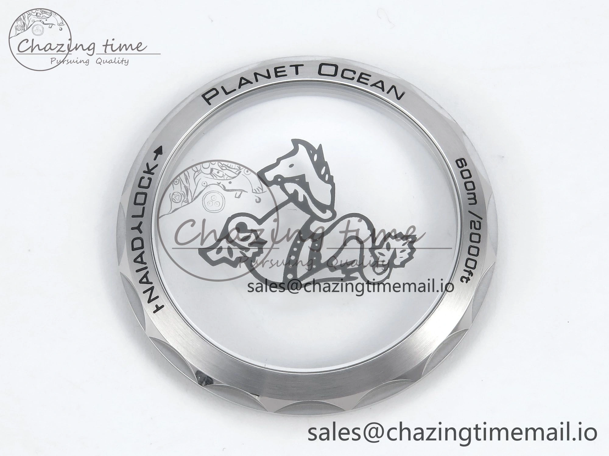 Seamaster Planet Ocean 600M 43.5mm SS SCF 1:1 Best Edition Green Bezel Gray Dial on Green Rubber Strap A8900 Super Clone